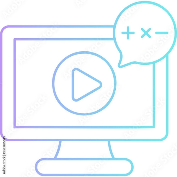 Fototapeta Video Tutorial Icon