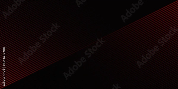 Obraz Abstract black and red stripes line gradient background for backdrop or presentation