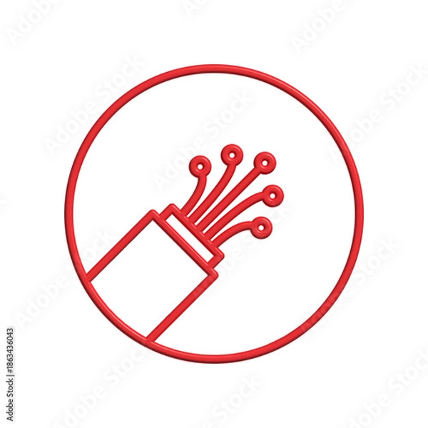 Fototapeta Cable icon design template