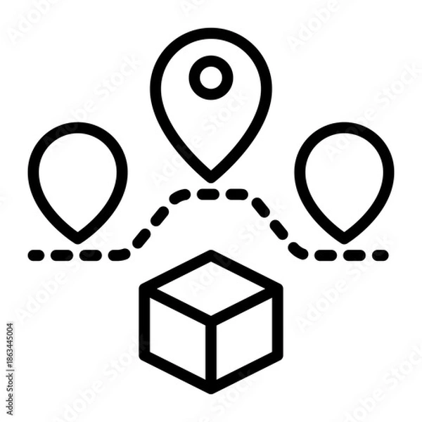 Fototapeta code icon, line icon style