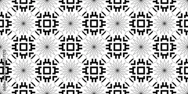 Fototapeta Seamless Transparent Art Deco Geometric Pattern Template