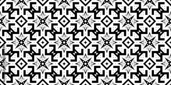 Fototapeta Seamless Transparent Art Deco Geometric Pattern Template