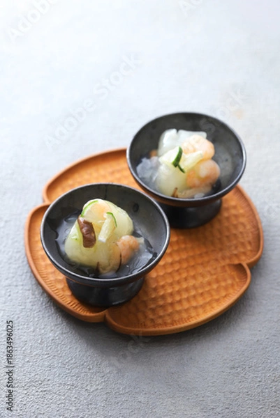 Obraz 冬瓜と海老のくず煮