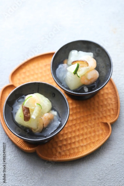 Obraz 冬瓜と海老のくず煮