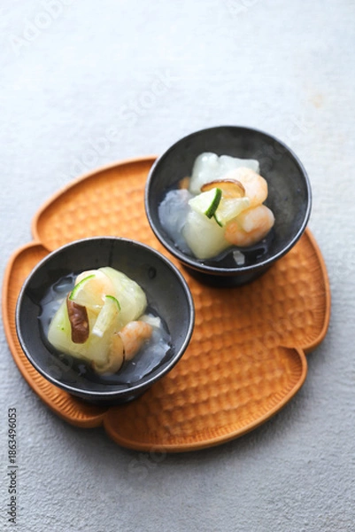 Obraz 冬瓜と海老のくず煮