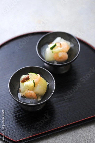 Obraz 冬瓜と海老のくず煮