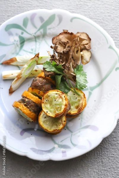 Obraz ズッキーニの肉挟み