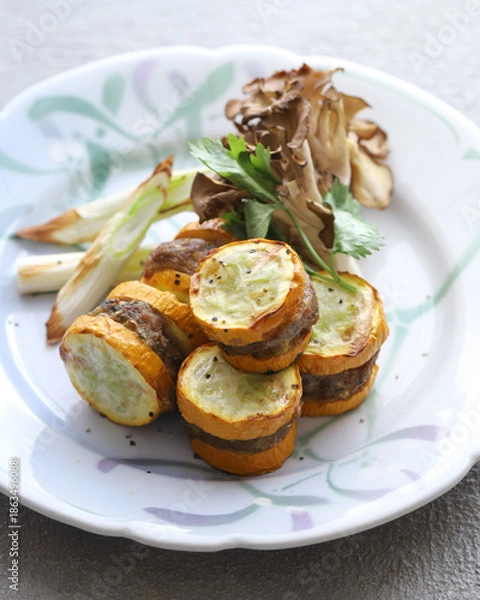 Obraz ズッキーニの肉挟み