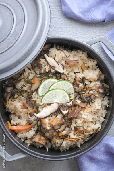 Obraz トコブシの炊き込みご飯