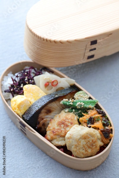 Obraz 日本のわっぱ弁当