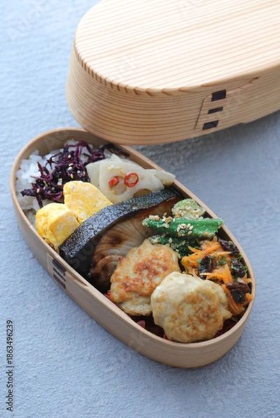 Obraz 日本のわっぱ弁当