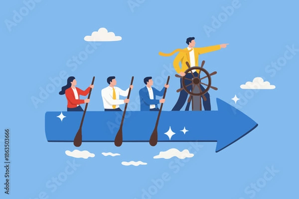 Obraz Teamwork and Success Concept