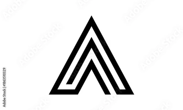 Obraz Abstract Letter A Logo Design