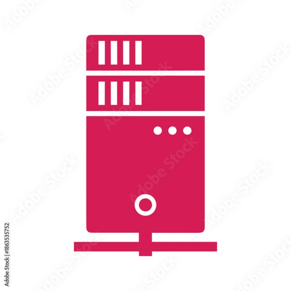 Fototapeta Server Icon Vector Illustration