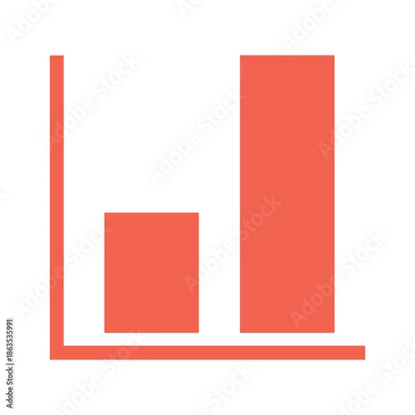 Fototapeta Bar Chart Vector Illustration