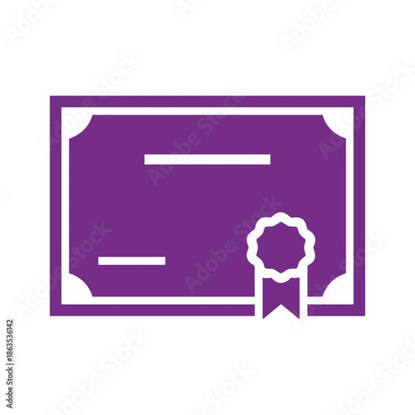 Fototapeta Certificate Vector Illustration