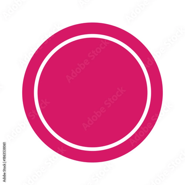 Obraz Pink Circle Icon