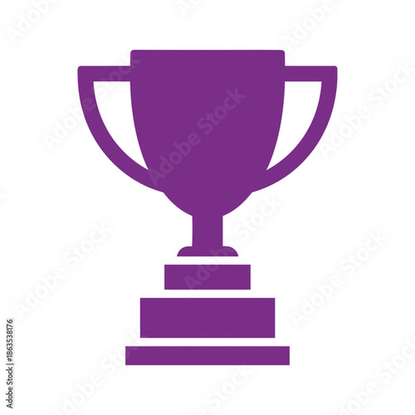 Obraz purple trophy icon