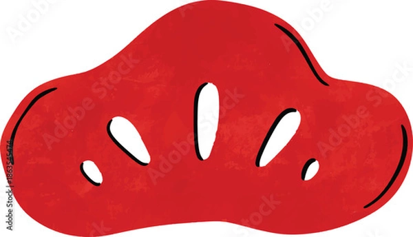 Obraz Chinese Cute Hand draw Element Red color