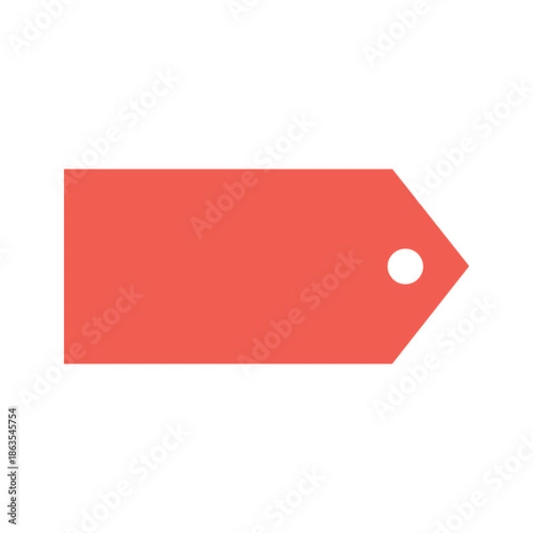 Fototapeta Red Tag Icon