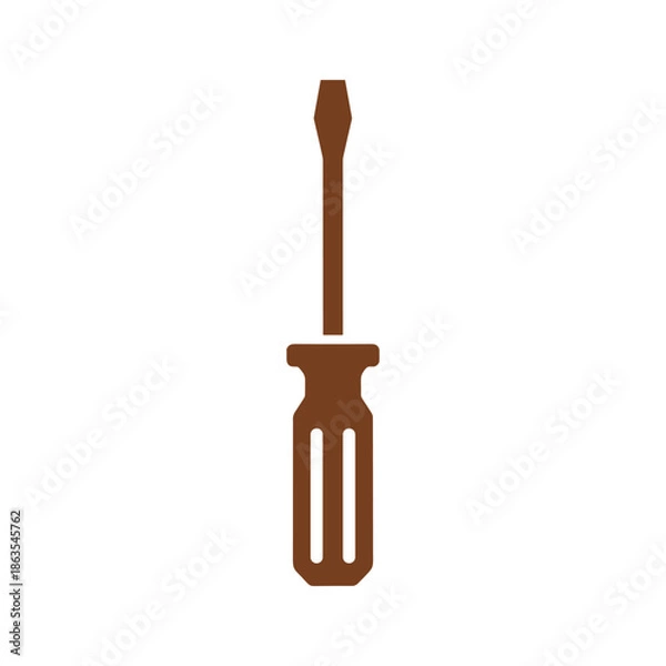 Fototapeta Screwdriver Icon Illustration