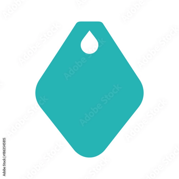 Fototapeta Teal Tag Icon