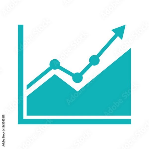 Fototapeta Vector Graph Icon