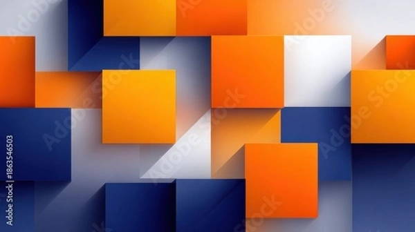 Obraz Abstract gradient background gradient background with orange and navy contrast  on blurred background