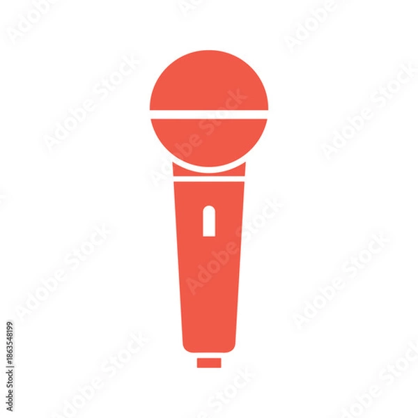 Obraz Red Microphone Icon