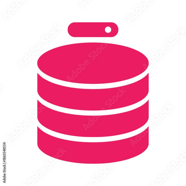 Obraz Database Icon Vector Illustration