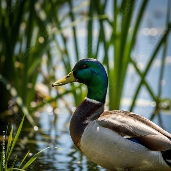 Obraz duck in the water