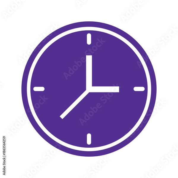 Obraz Clock Icon Vector Illustration