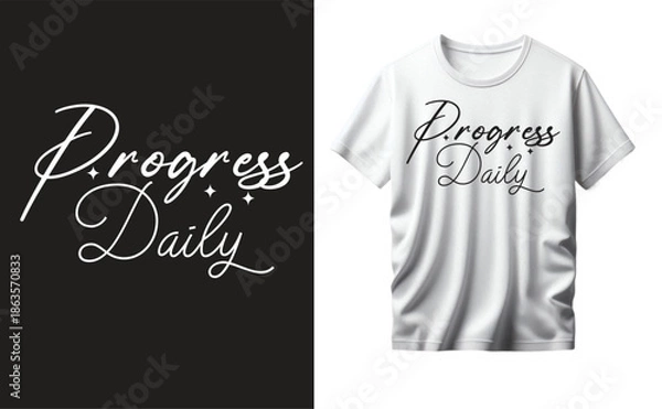 Obraz Progress Daily t-shirt design
