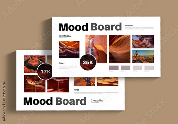 Obraz Creative Mood Board Design