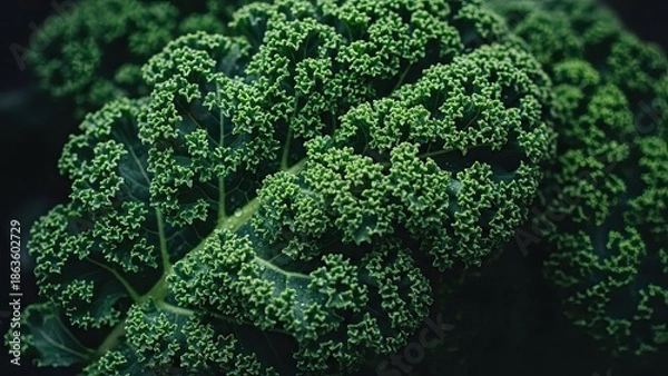 Obraz Fresh Green Broccoli Close-up Shot.