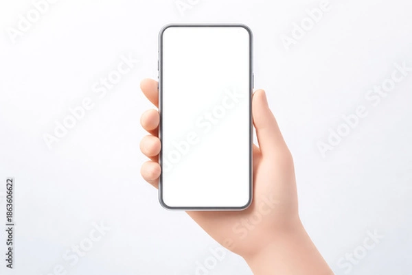 Obraz hand holding smartphone