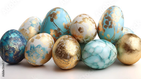 Fototapeta colorful easter eggs