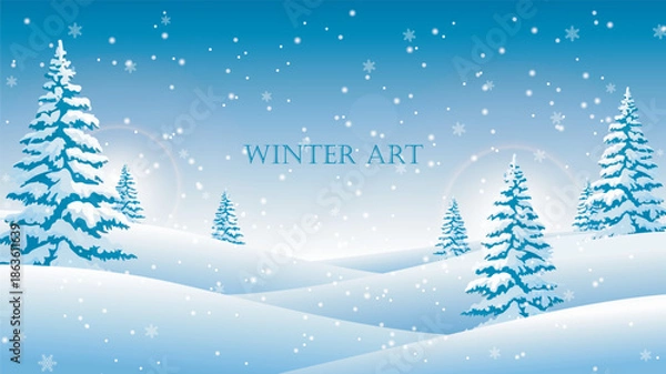 Obraz Serene winter landscape