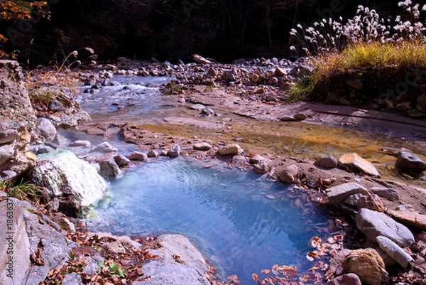 Obraz 日光市　湯沢噴泉塔　野湯