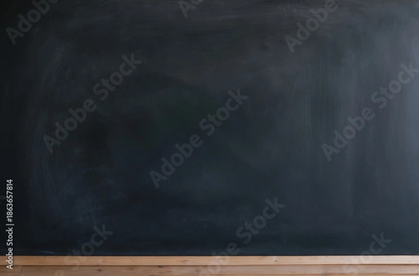 Obraz Empty Chalkboard, Blank Slate Ready