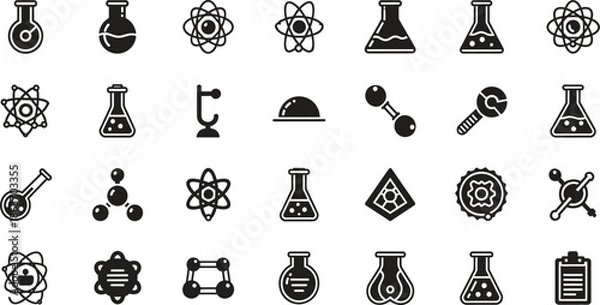 Obraz Science Icons Set for Design