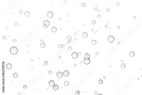 Obraz Flying water bubbles