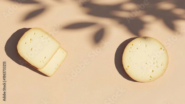 Obraz Pills or Supplements on Beige Surface.