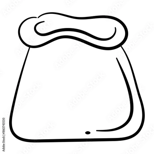 Obraz Hand Drawn Flour Bag