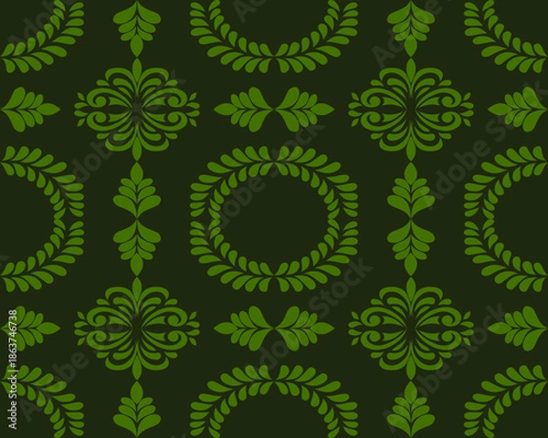 Fototapeta seamless floral pattern