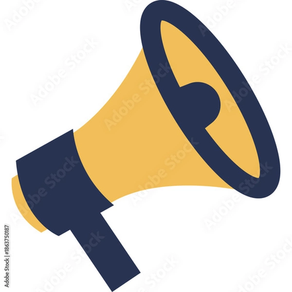 Obraz Megaphone Shape Illustration