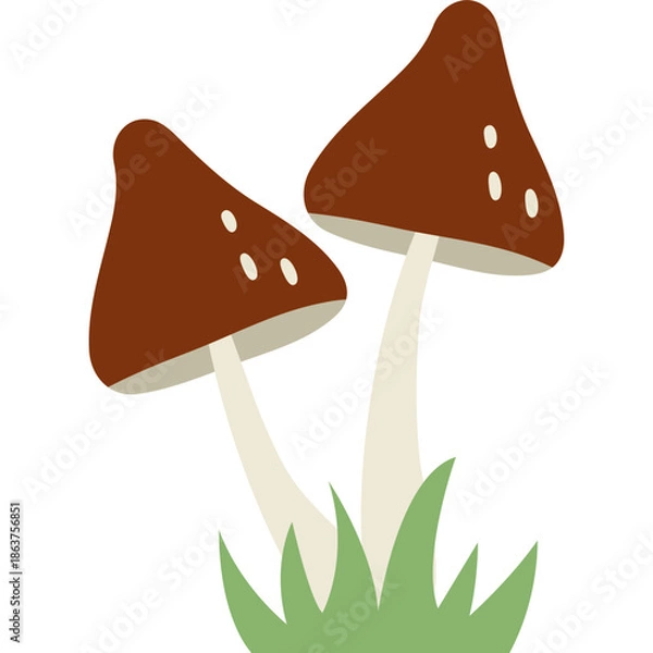 Obraz Cute Mushroom Illustration