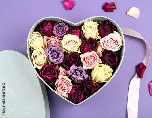 Obraz roses and heart