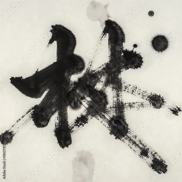 Obraz black and white background