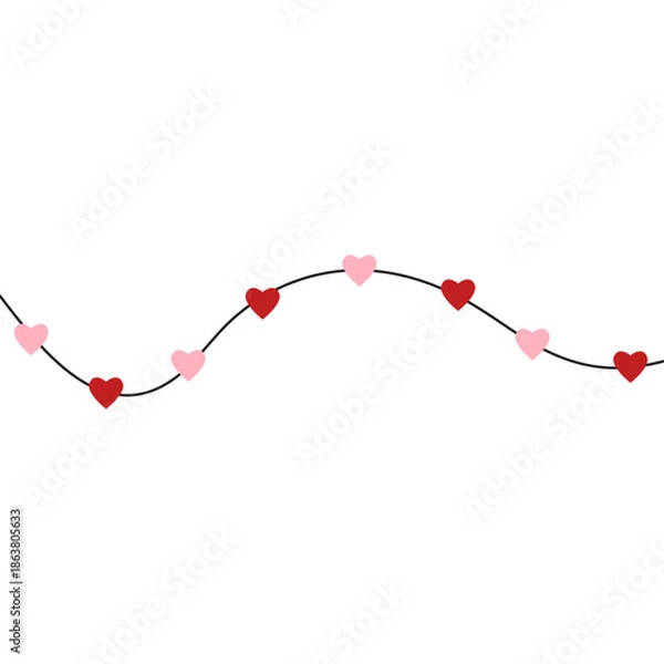 Obraz Love Hanging Illustration